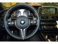 Black 2015 BMW M6 Gran Coupe Steering Wheel