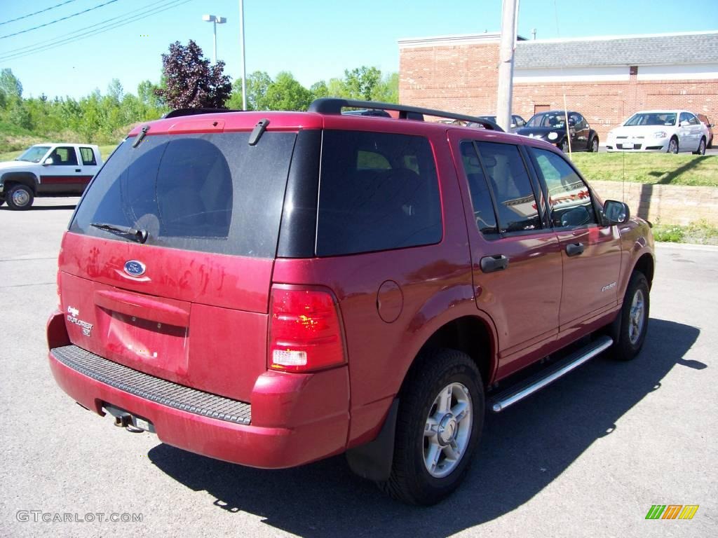 2004 Explorer XLT 4x4 - Redfire Metallic / Graphite photo #11