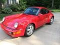 1992 Guards Red Porsche 911 Turbo Coupe  photo #3