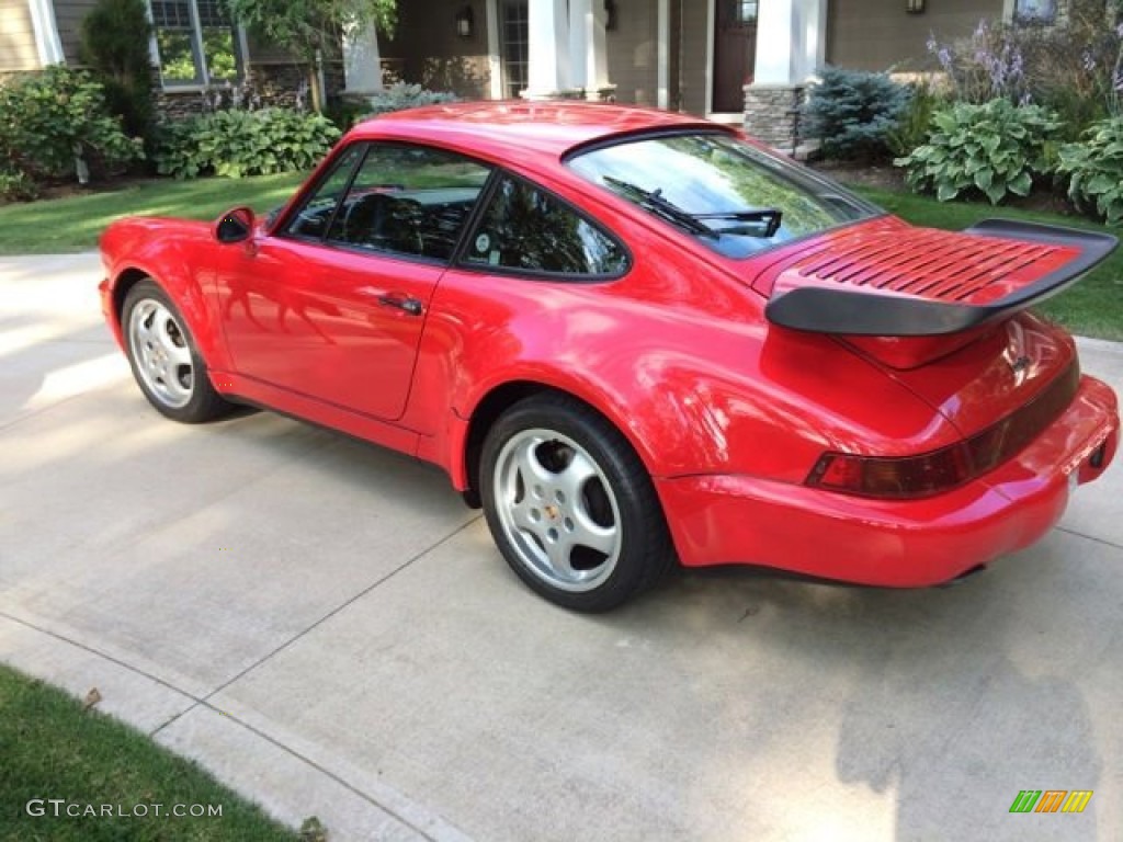 1992 911 Turbo Coupe - Guards Red / Black photo #5