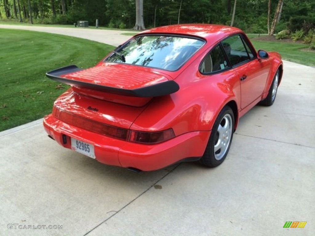 1992 911 Turbo Coupe - Guards Red / Black photo #7