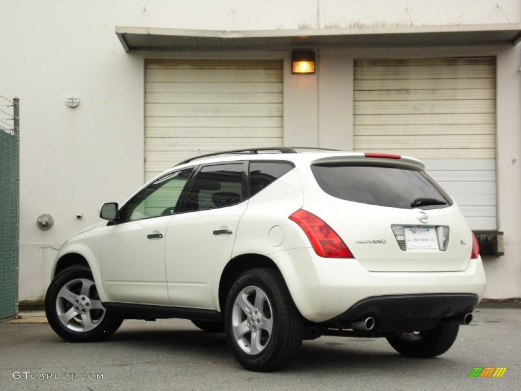 2005 Murano SL - Glacier Pearl White / Cafe Latte photo #6