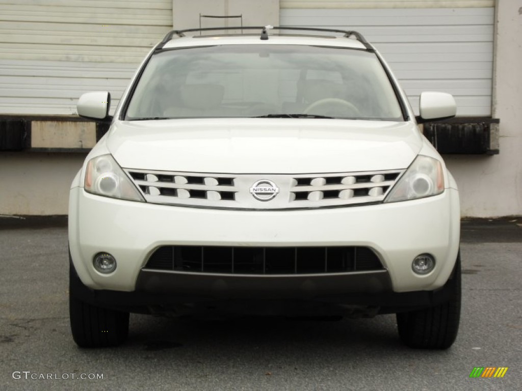 2005 Murano SL - Glacier Pearl White / Cafe Latte photo #27