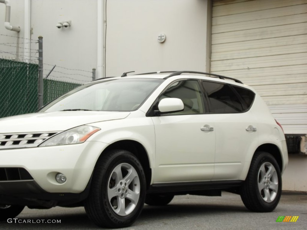 2005 Murano SL - Glacier Pearl White / Cafe Latte photo #33