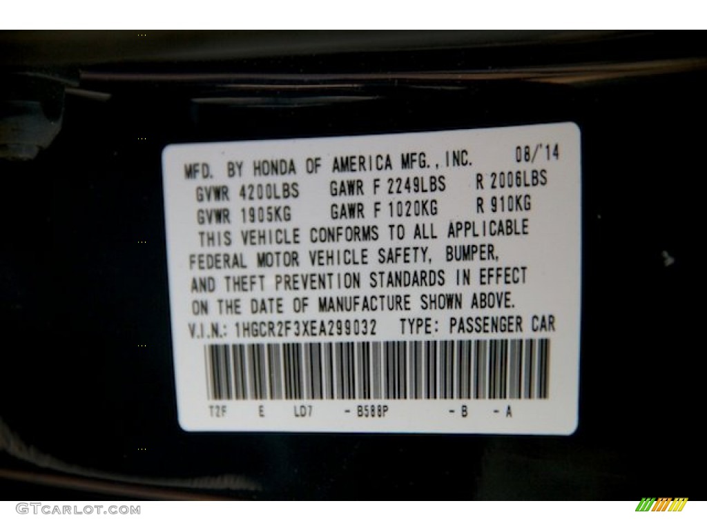 2014 Accord LX Sedan - Obsidian Blue Pearl / Gray photo #20