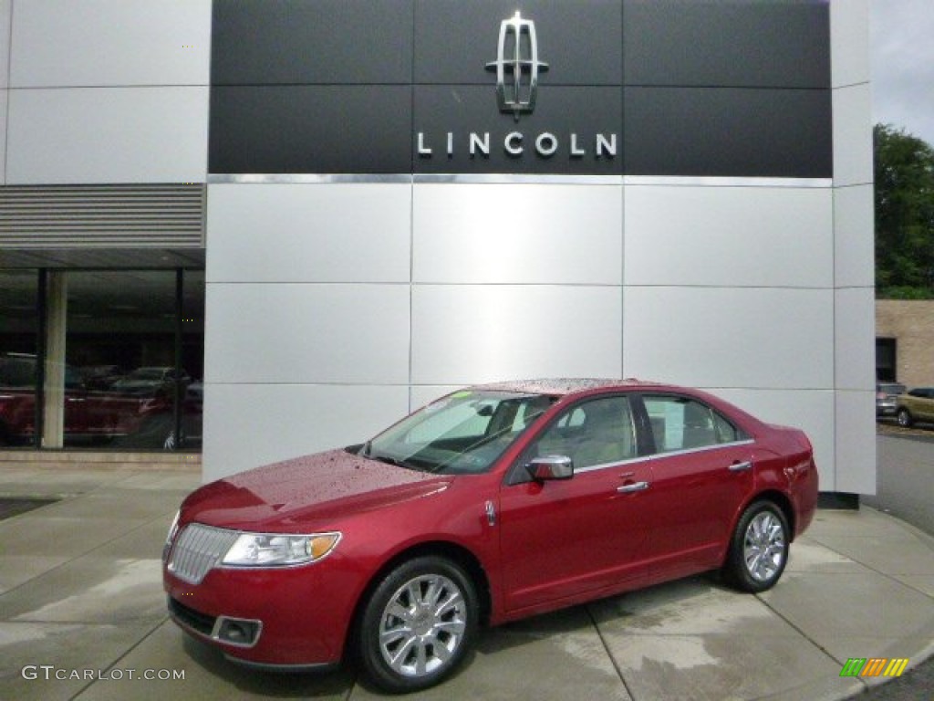 2011 MKZ FWD - Red Candy Metallic / Light Camel photo #1