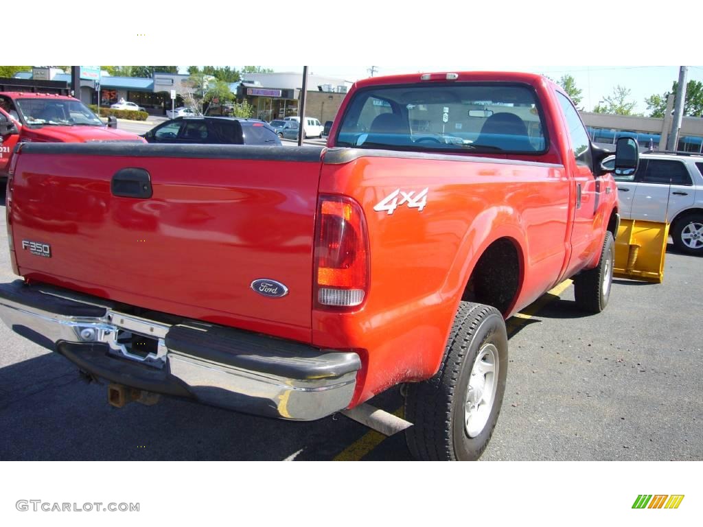 2004 F350 Super Duty XL Regular Cab 4x4 - Red / Medium Flint photo #5