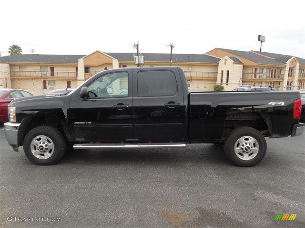 Black 2014 Chevrolet Silverado 2500HD LT Crew Cab 4x4 Exterior Photo #96517290