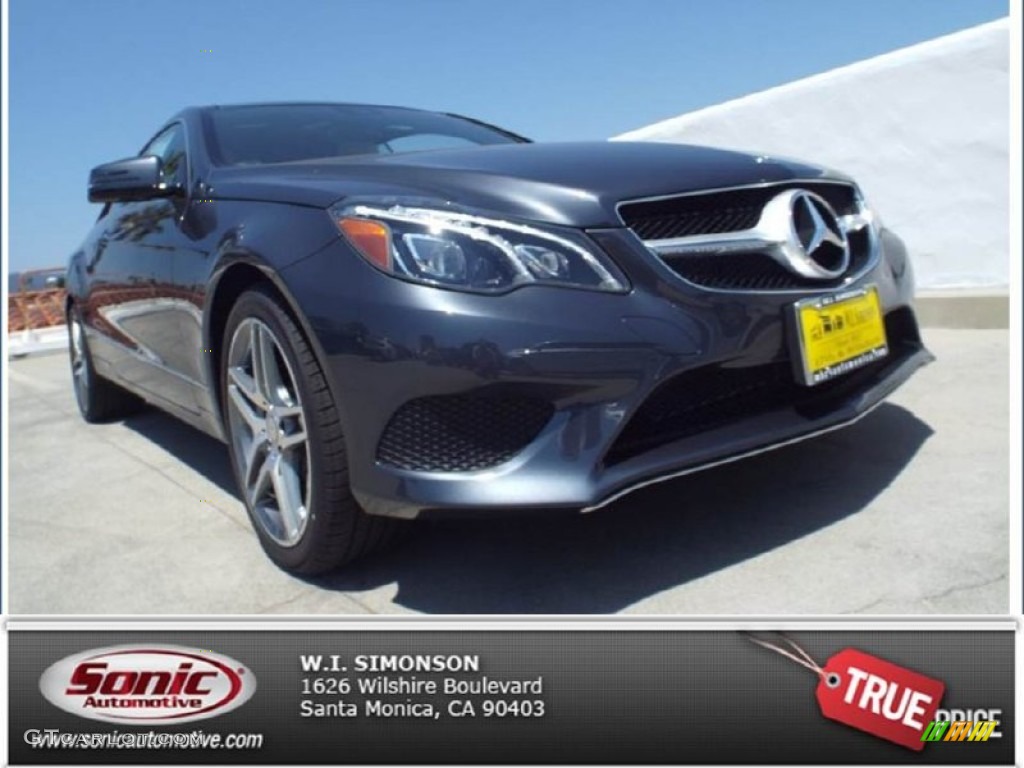 2014 E 350 Coupe - Steel Gray Metallic / Grey/Black photo #1