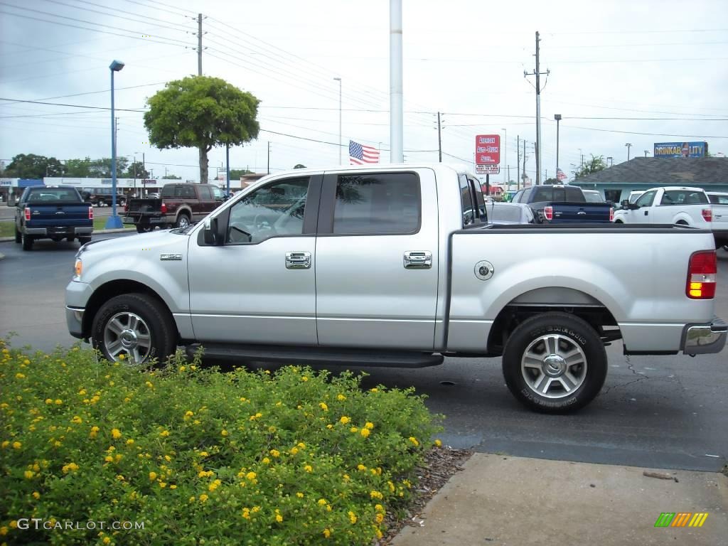 2005 F150 XLT SuperCrew - Silver Metallic / Medium Flint Grey photo #6