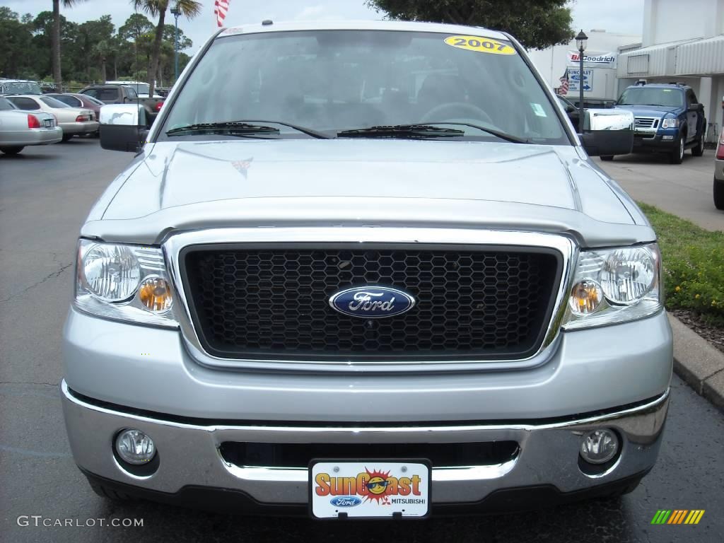 2005 F150 XLT SuperCrew - Silver Metallic / Medium Flint Grey photo #8