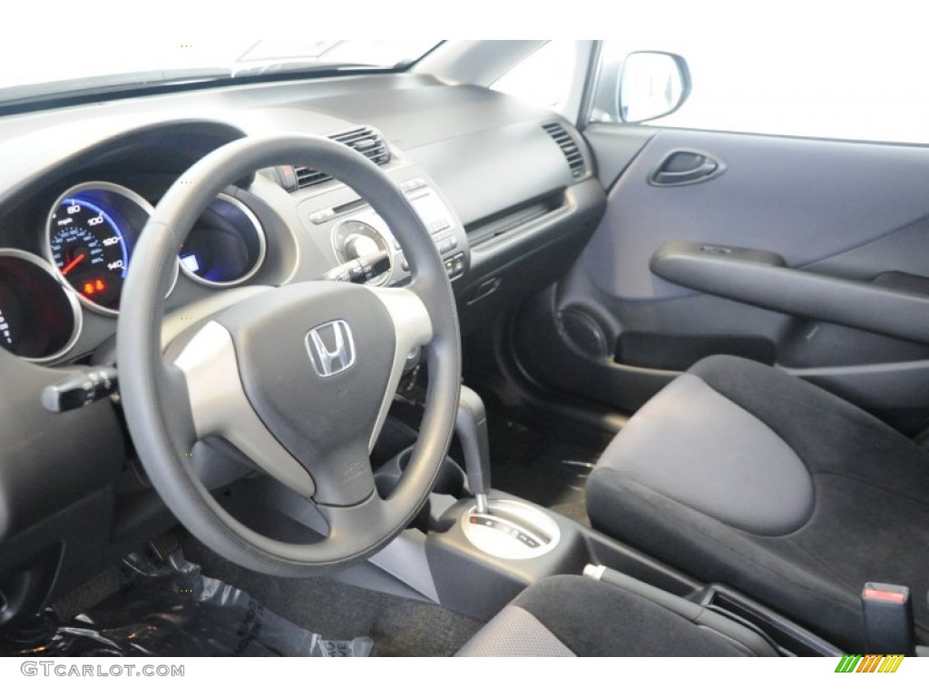 2008 Fit Hatchback - Storm Silver Metallic / Black/Grey photo #12