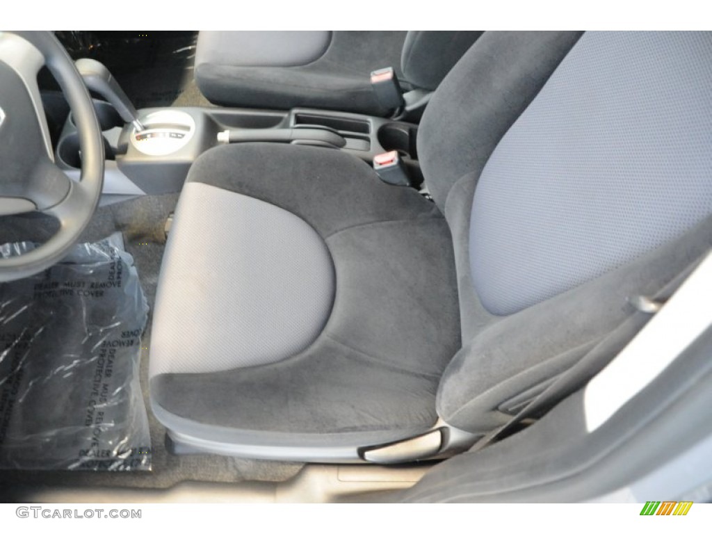 2008 Fit Hatchback - Storm Silver Metallic / Black/Grey photo #13