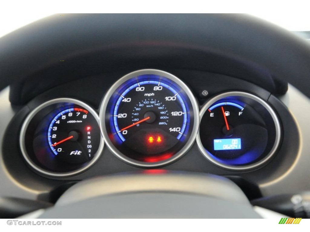 2008 Fit Hatchback - Storm Silver Metallic / Black/Grey photo #15