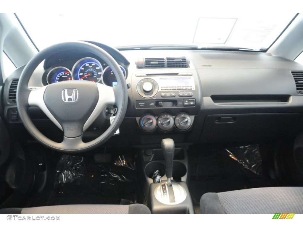 2008 Fit Hatchback - Storm Silver Metallic / Black/Grey photo #20