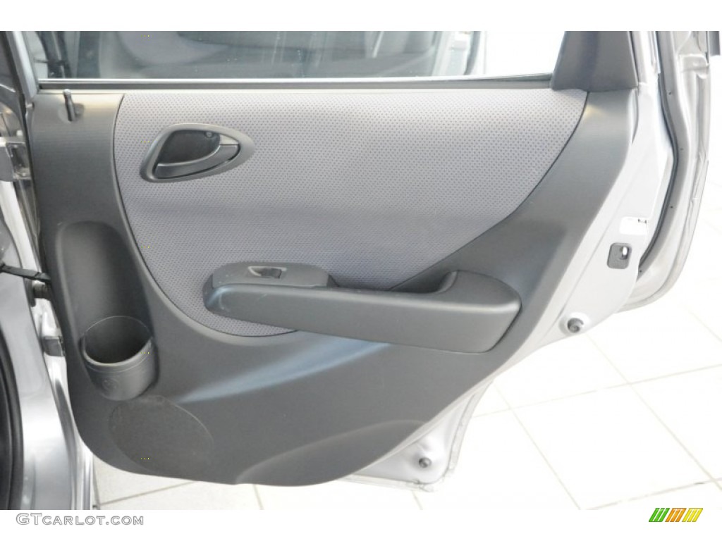 2008 Fit Hatchback - Storm Silver Metallic / Black/Grey photo #23