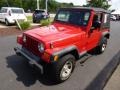 2006 Flame Red Jeep Wrangler SE 4x4  photo #4