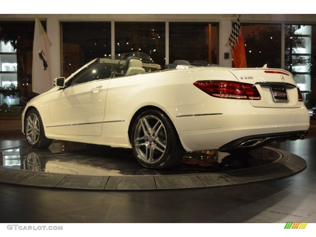 2014 E 350 Cabriolet - Diamond White Metallic / Silk Beige/Espresso Brown photo #4