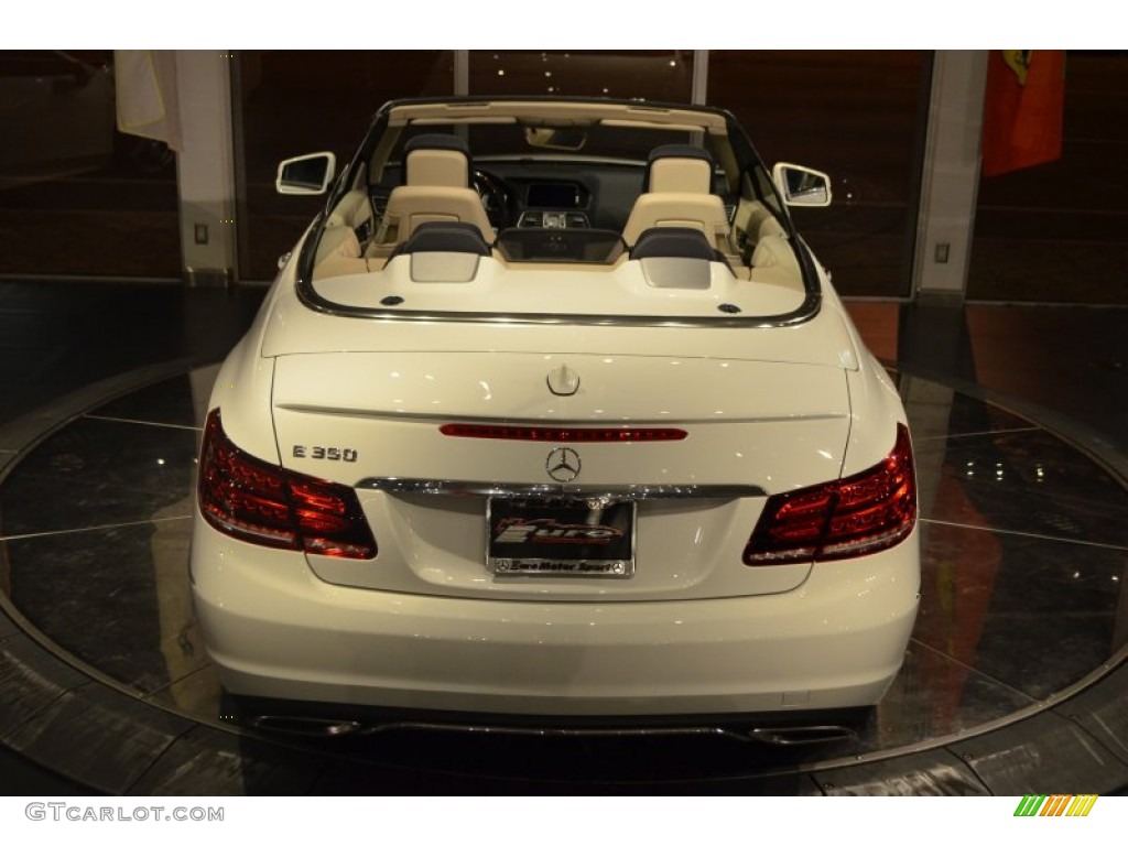 2014 E 350 Cabriolet - Diamond White Metallic / Silk Beige/Espresso Brown photo #14