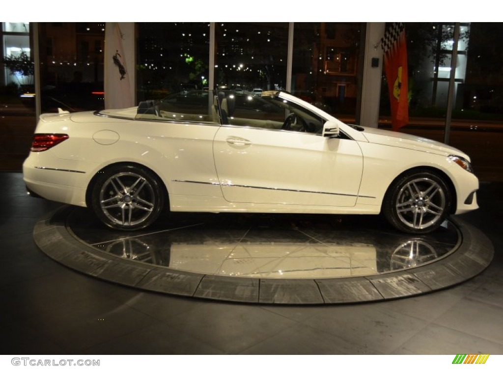 2014 E 350 Cabriolet - Diamond White Metallic / Silk Beige/Espresso Brown photo #21