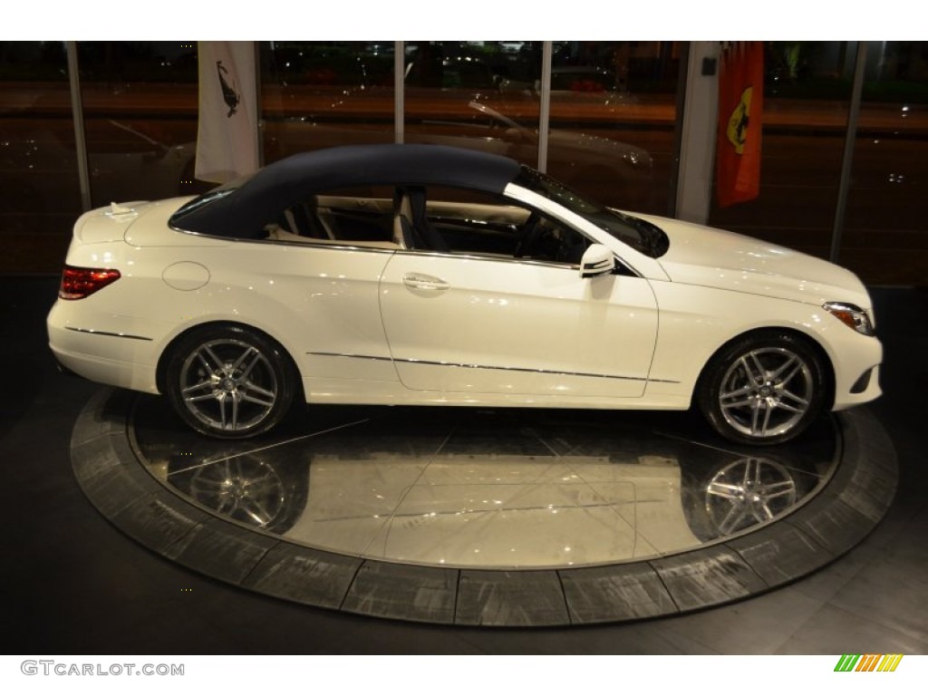 2014 E 350 Cabriolet - Diamond White Metallic / Silk Beige/Espresso Brown photo #34