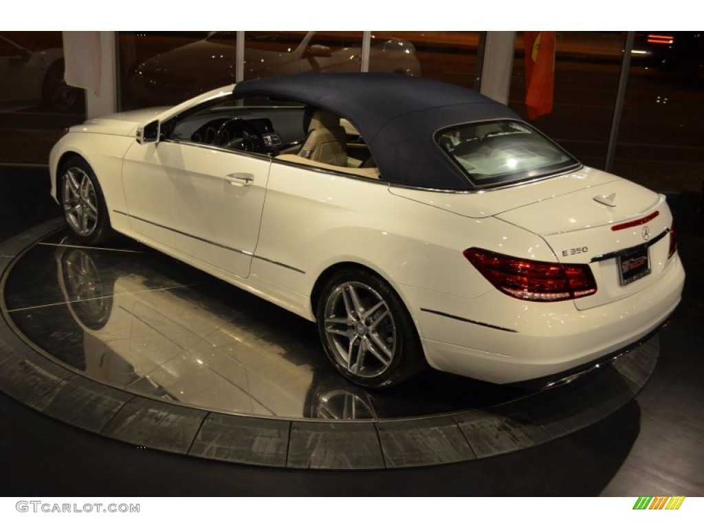 2014 E 350 Cabriolet - Diamond White Metallic / Silk Beige/Espresso Brown photo #37