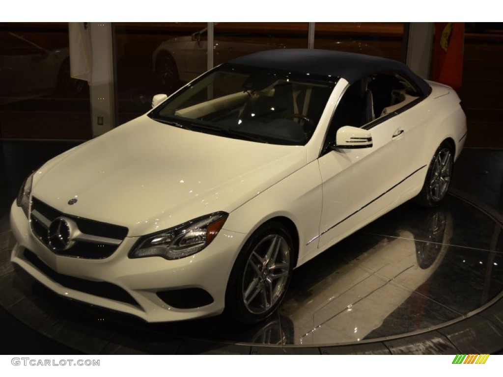 2014 E 350 Cabriolet - Diamond White Metallic / Silk Beige/Espresso Brown photo #61