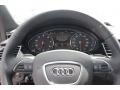 Nougat Brown 2015 Audi A8 L 4.0T quattro Steering Wheel