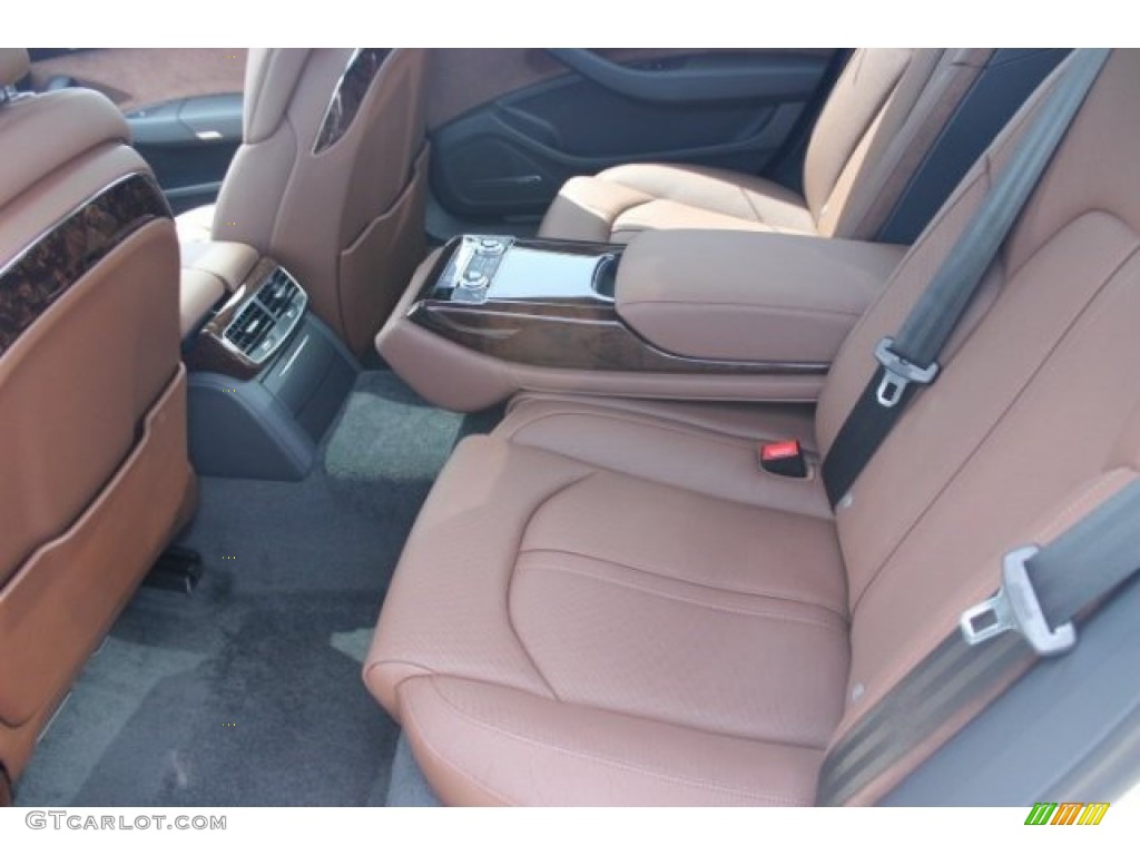 Nougat Brown Interior 2015 Audi A8 L 4.0T quattro Photo #96532488