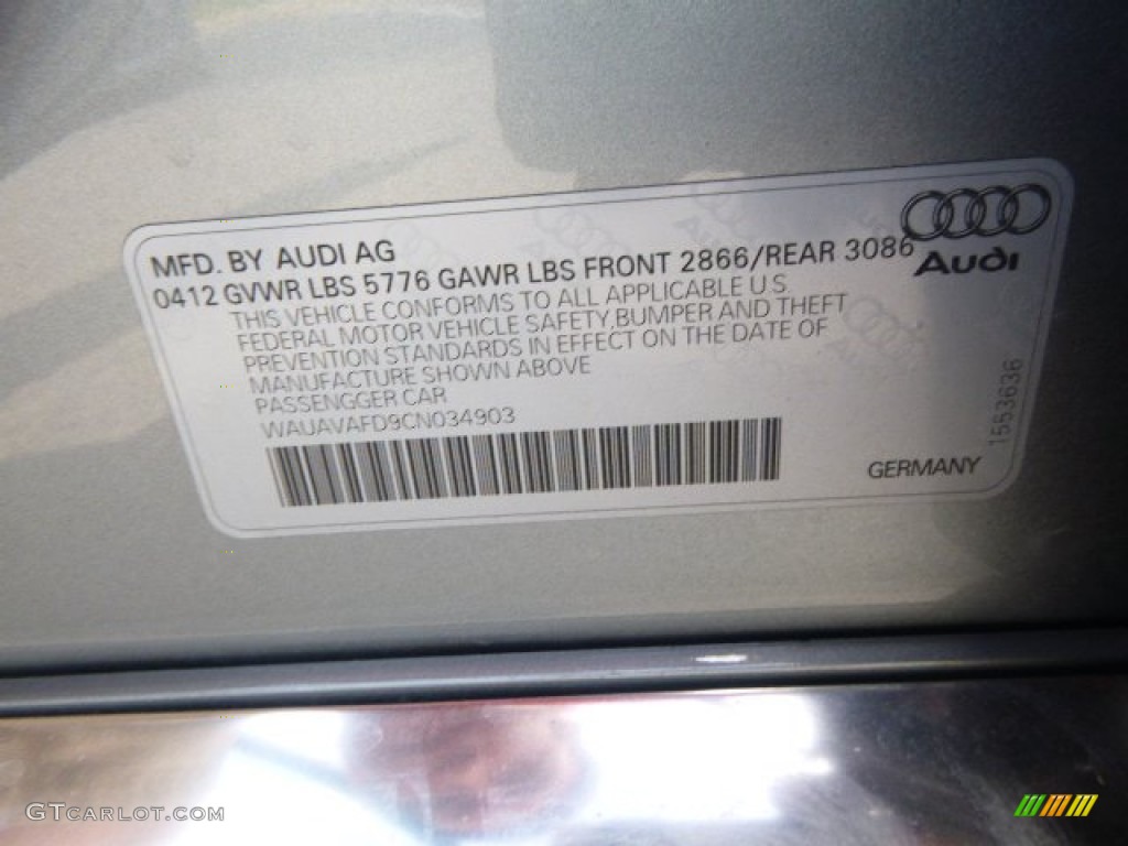 2012 A8 4.2 quattro - Quartz Grey Metallic / Black photo #19