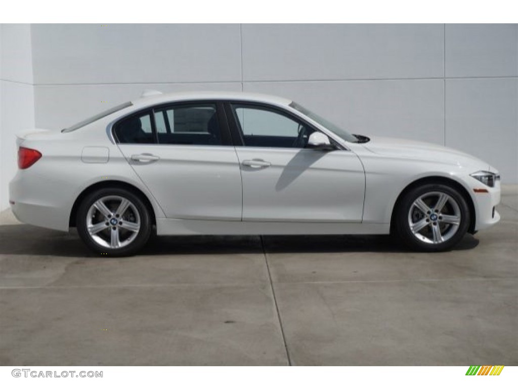 2015 3 Series 328i Sedan - Alpine White / Black photo #2