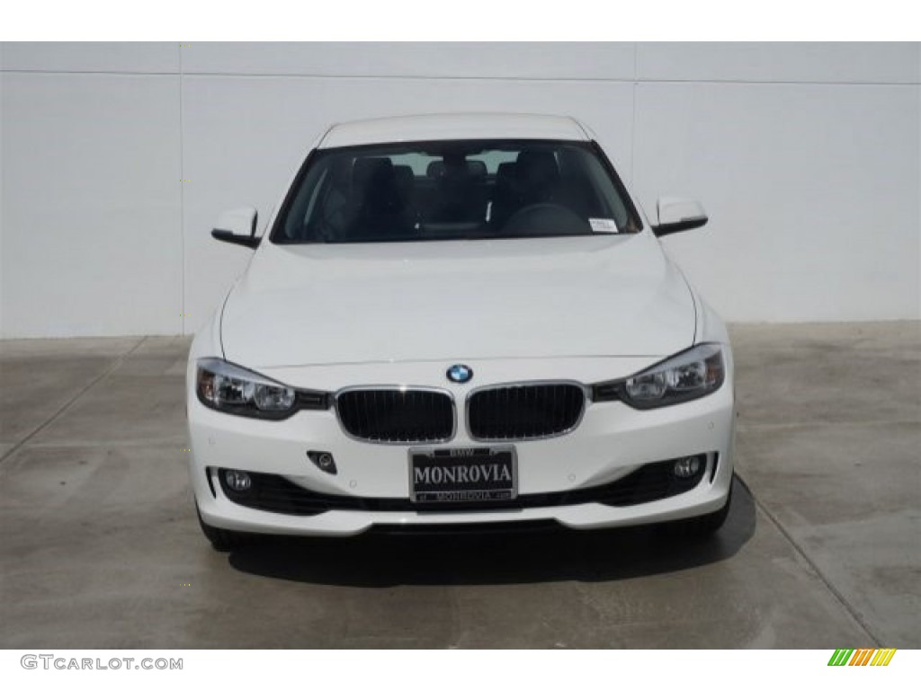2015 3 Series 328i Sedan - Alpine White / Black photo #3