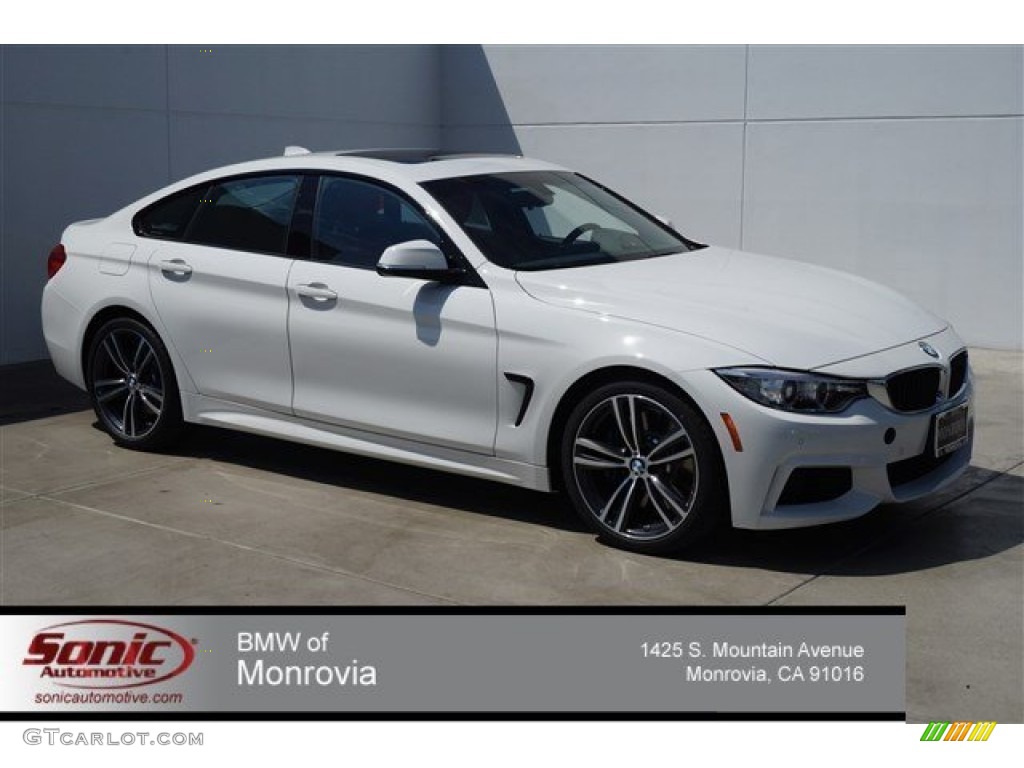 2015 4 Series 435i Gran Coupe - Alpine White / Coral Red/Black Highlight photo #1
