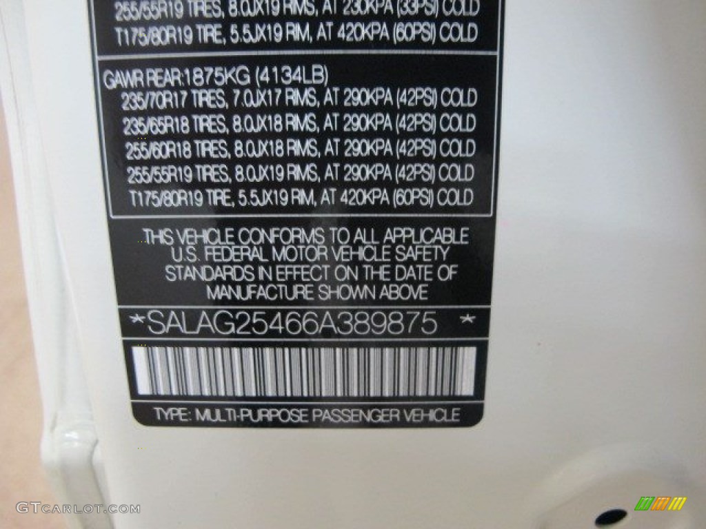 2006 LR3 V8 HSE - Chawton White / Black photo #39