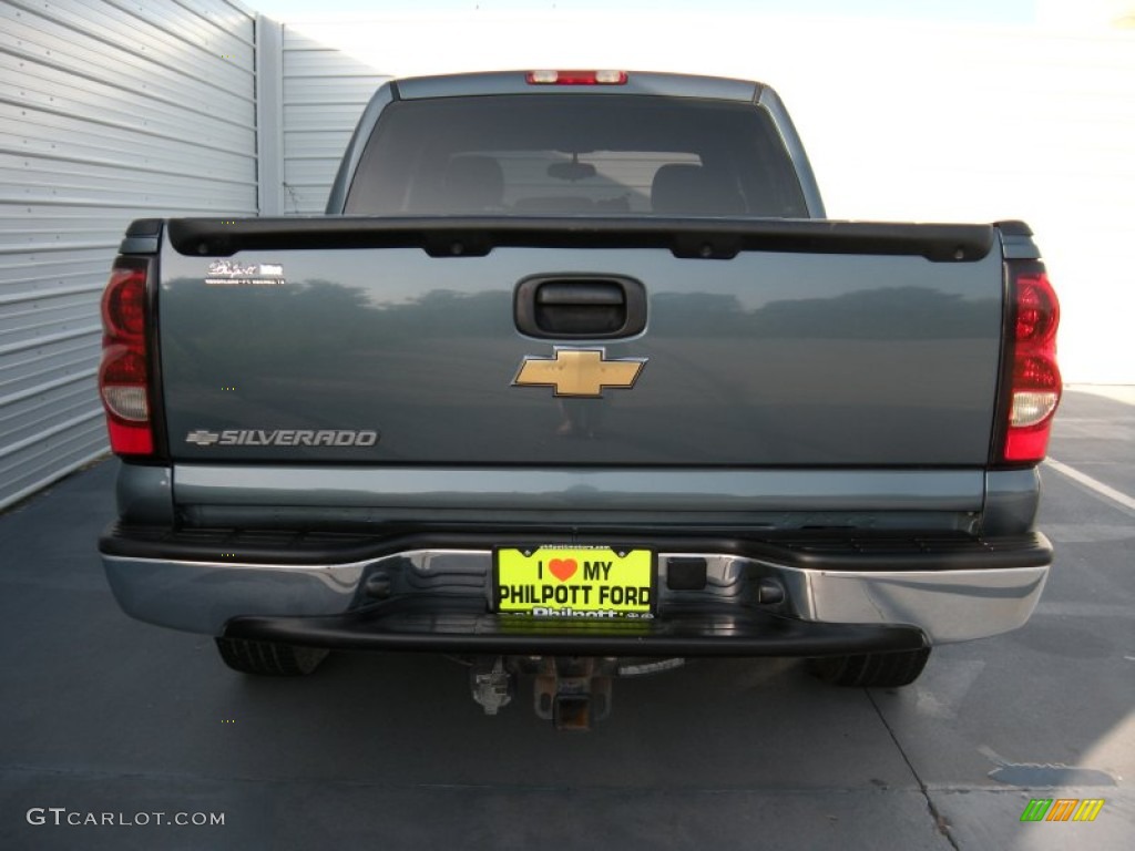 2006 Silverado 1500 LS Crew Cab - Blue Granite Metallic / Dark Charcoal photo #5