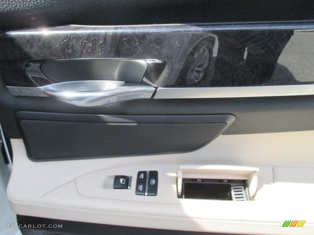 2010 7 Series 750i xDrive Sedan - Mineral White Metallic / Oyster/Black Nappa Leather photo #29