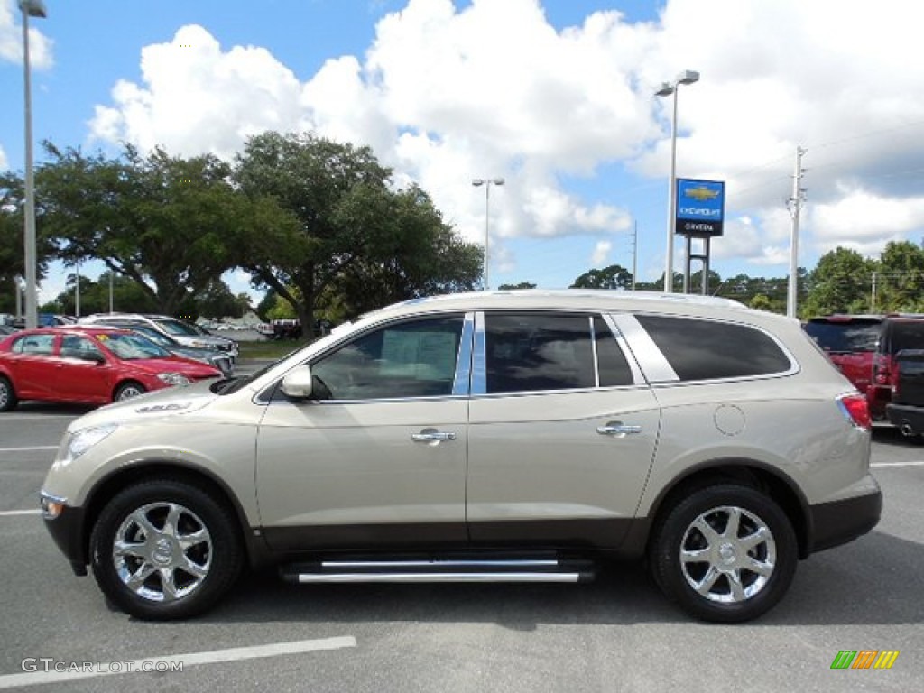 2010 Enclave CXL - Gold Mist Metallic / Cashmere/Cocoa photo #2