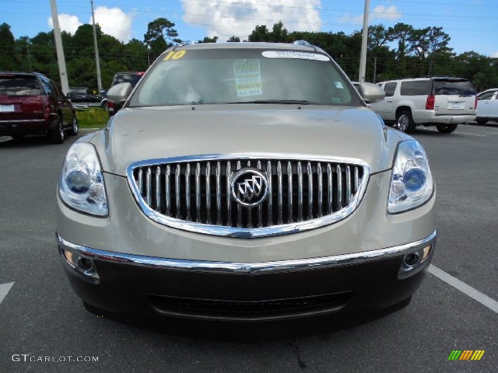 2010 Enclave CXL - Gold Mist Metallic / Cashmere/Cocoa photo #15