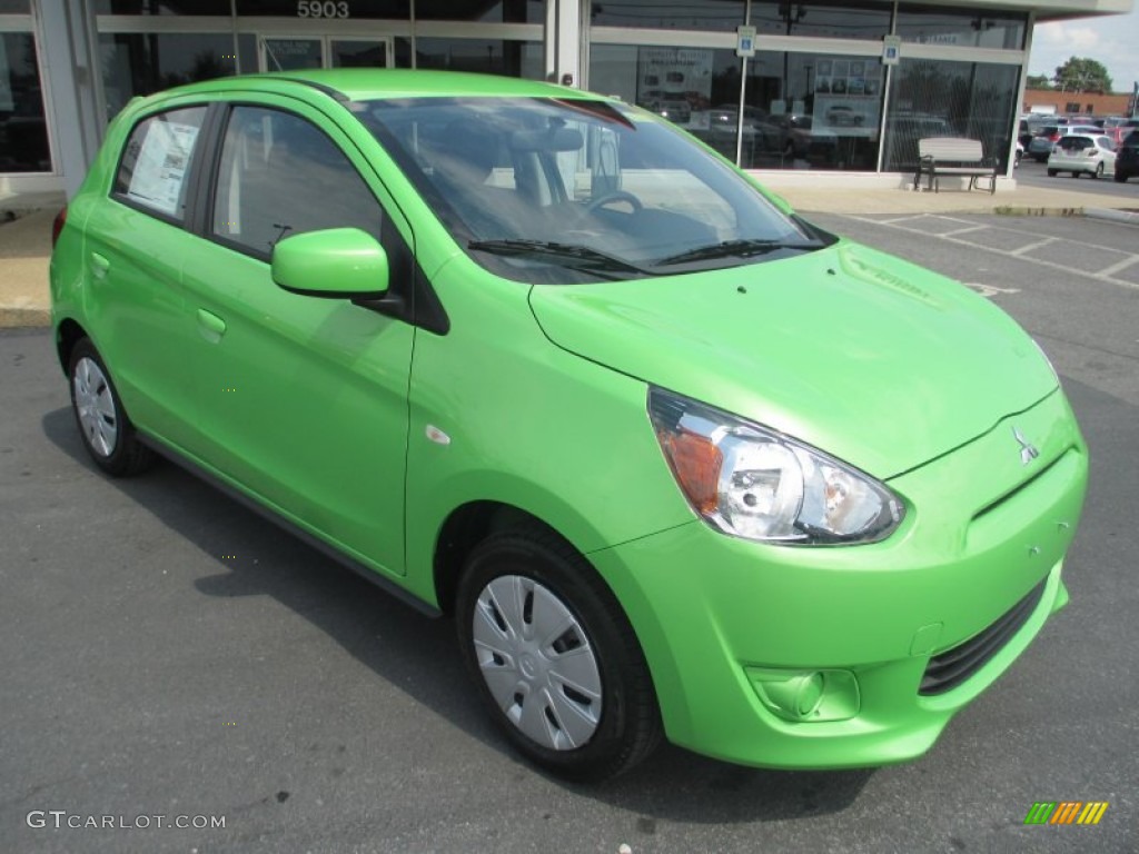 Kiwi Green 2015 Mitsubishi Mirage DE Exterior Photo #96545111