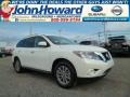 2014 Moonlight White Nissan Pathfinder SV AWD  photo #1