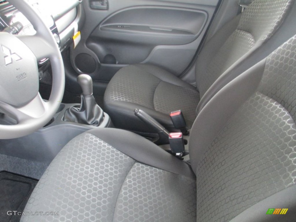 Black Interior 2015 Mitsubishi Mirage DE Photo #96545357