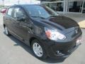 2015 Mystic Black Mitsubishi Mirage ES  photo #1