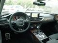 2015 Audi S6 Black Valcona/Contrast Diamond Stitching Interior Dashboard Photo
