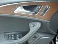 2015 Audi S6 Black Valcona/Contrast Diamond Stitching Interior Door Panel Photo
