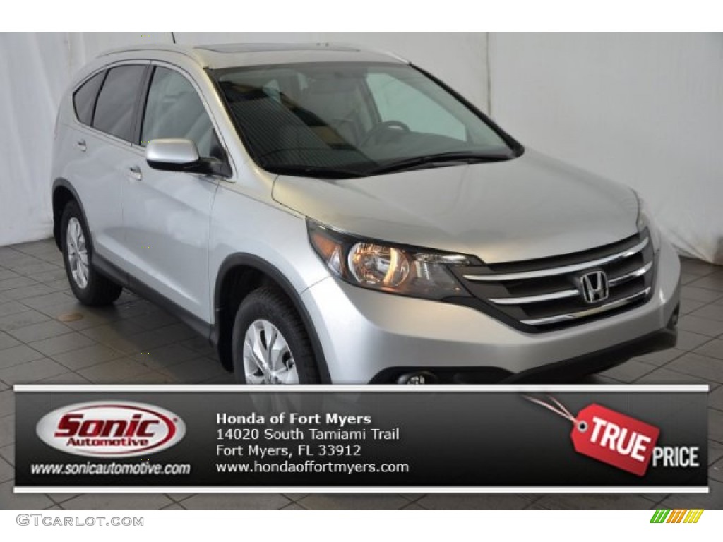 2014 CR-V EX-L - Alabaster Silver Metallic / Gray photo #1