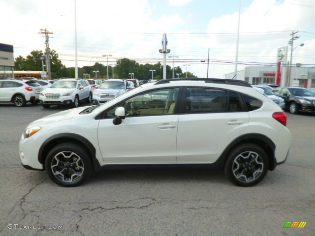 2014 XV Crosstrek 2.0i Premium - Satin White Pearl / Ivory photo #4