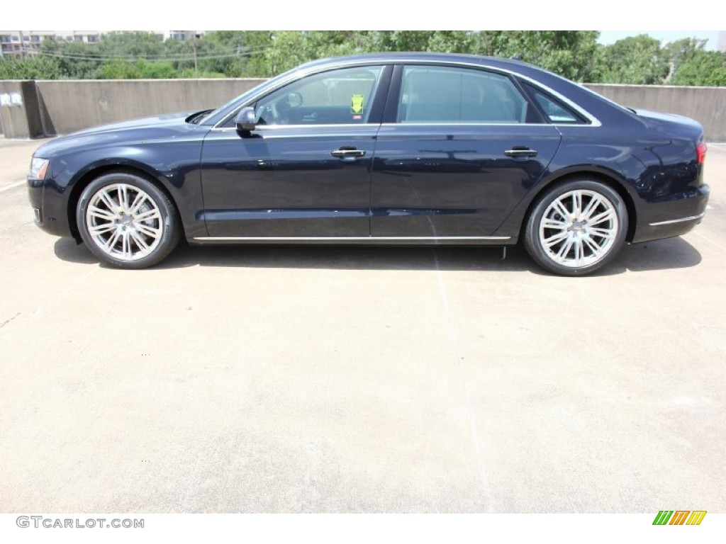 2015 A8 L 4.0T quattro - Moonlight Blue Metallic / Black photo #5