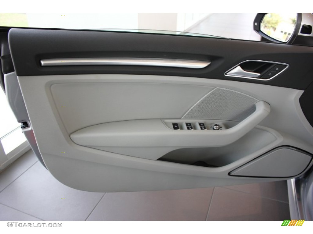 2015 Audi A3 2.0 Prestige quattro Cabriolet Titanium Gray Door Panel Photo #96553387