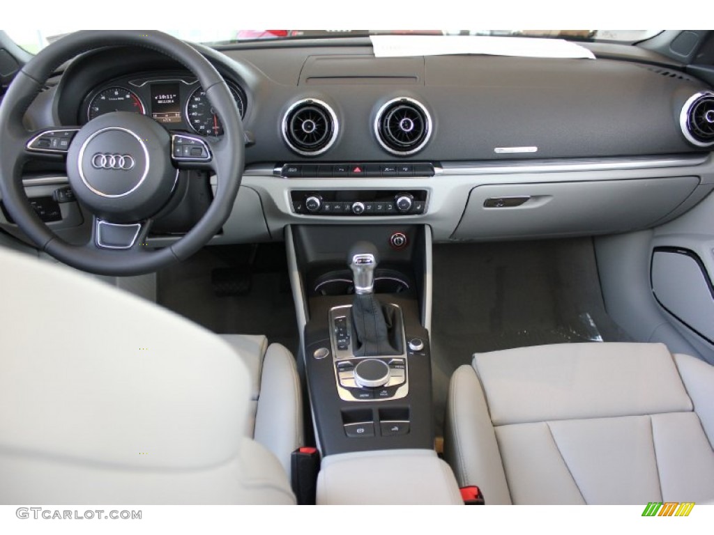 2015 Audi A3 2.0 Prestige quattro Cabriolet Titanium Gray Dashboard Photo #96553673