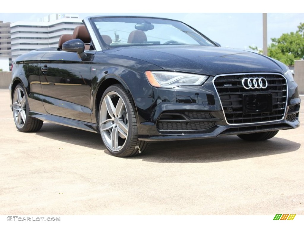 Brilliant Black 2015 Audi A3 2.0 Prestige quattro Cabriolet Exterior Photo #96553781